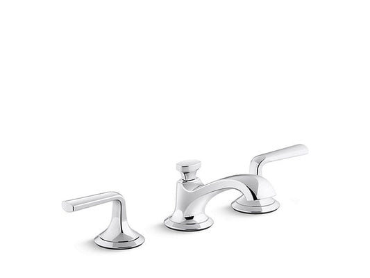 Kallista P25006-LV Script Lavatory Bathroom Sink Faucet, Low Spout, Lever Handles